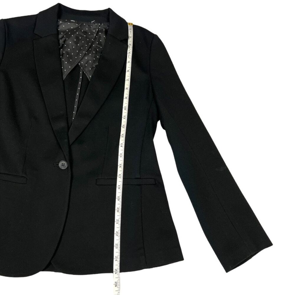 Gap Blazer Jacket Classic Solid Black Jack Single… - image 6